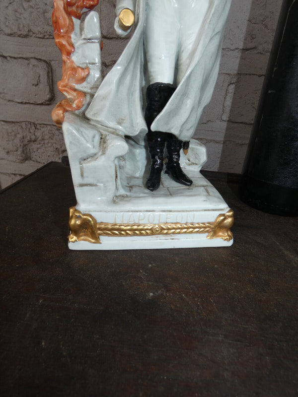 Large german Scheibe alsbach marked porcelain napoleon general Statue figurine