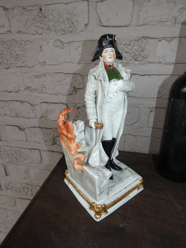 Large german Scheibe alsbach marked porcelain napoleon general Statue figurine