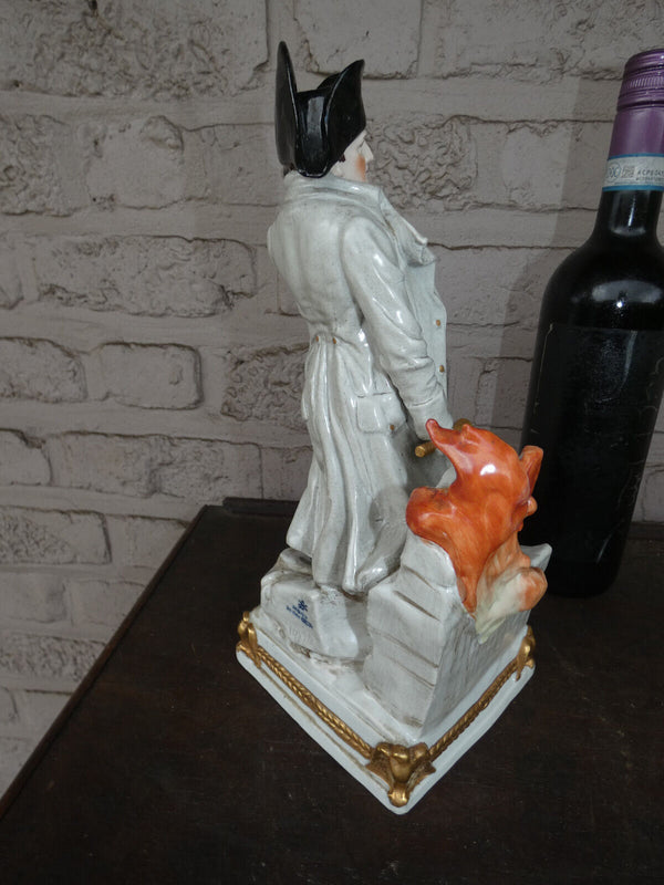 Large german Scheibe alsbach marked porcelain napoleon general Statue figurine