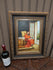 Flanders oil canvas Cardinal Bishop interior painting Signed  religious