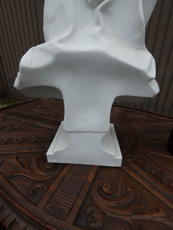 Antique L german Volkstedt porcelain bisque Nuremberg madonna bust sculpture