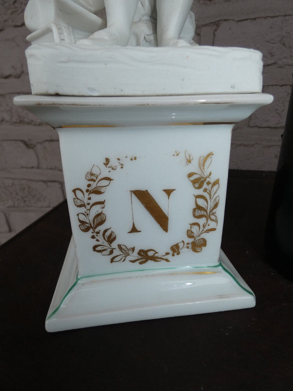 Antique italian Bisque porcelain napoleon Figurine statue