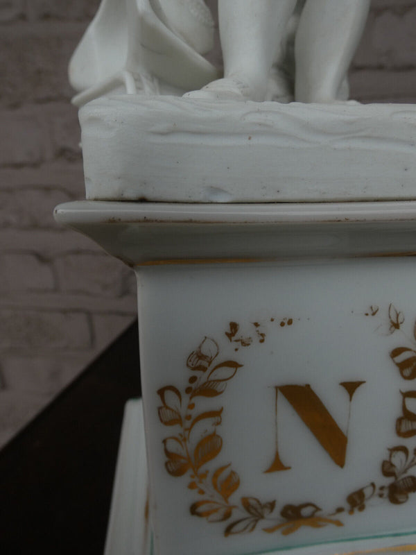 Antique italian Bisque porcelain napoleon Figurine statue