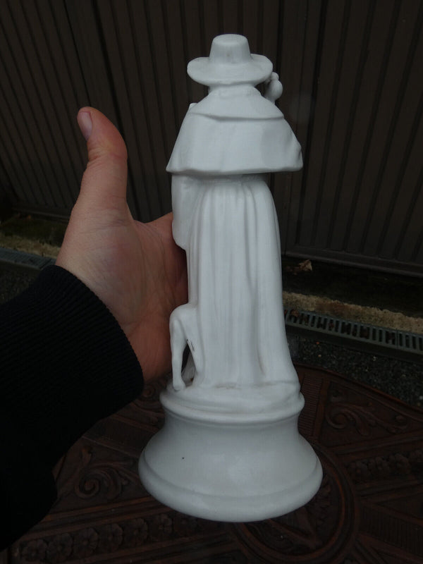 Antique french Letu Mauger marked Saint Roch Statue figurine religious rare