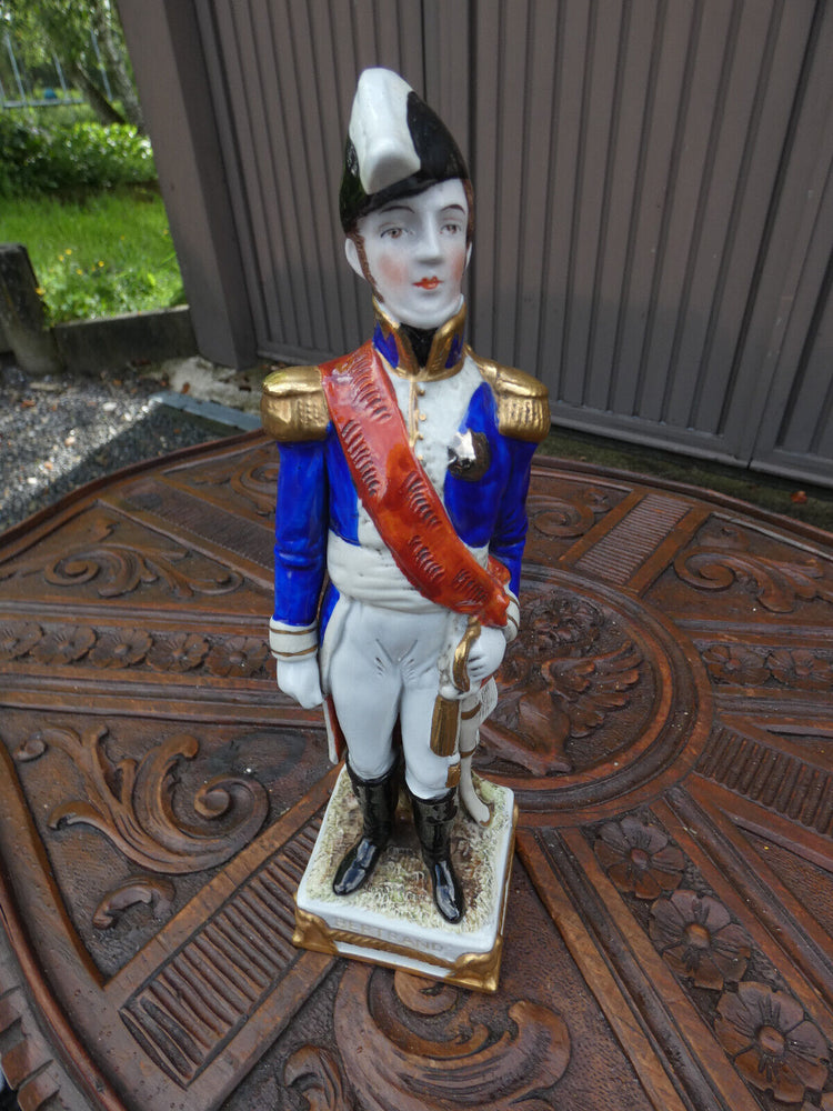 German Scheibe alsbach marked porcelain napoleon general BERTRAND figurine