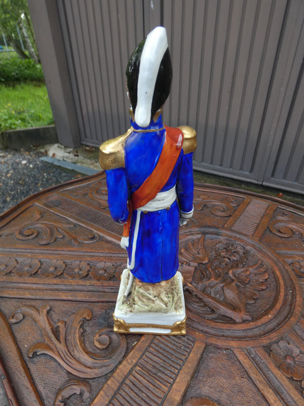 German Scheibe alsbach marked porcelain napoleon general BERTRAND figurine