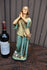Antique french chalk saint  joan of arc jeanne statue rare