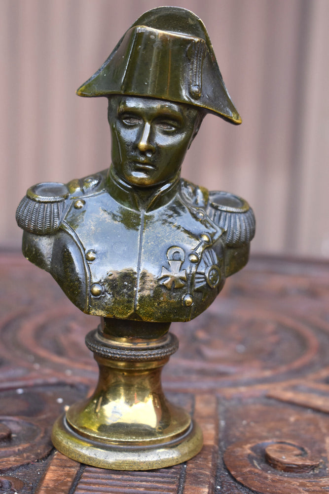 Vintage Bronze napoleon bonaparte bust statue sculpture