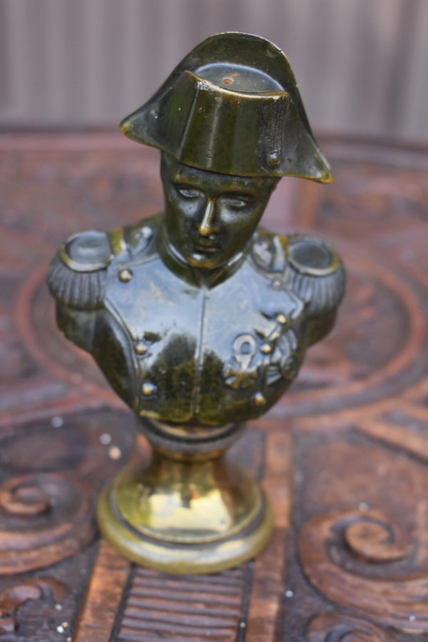 Vintage Bronze napoleon bonaparte bust statue sculpture