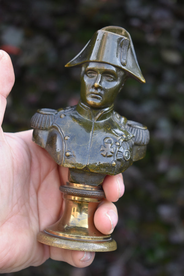 Vintage Bronze napoleon bonaparte bust statue sculpture