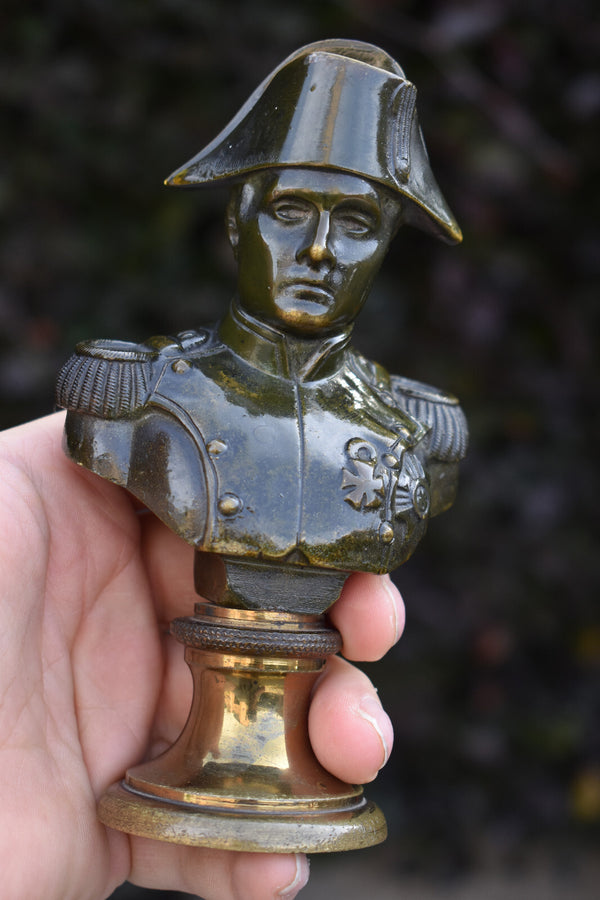 Vintage Bronze napoleon bonaparte bust statue sculpture