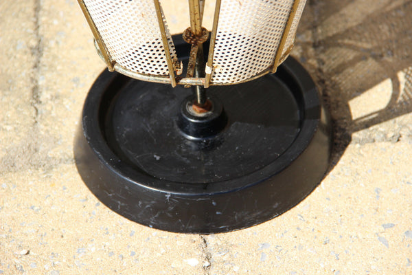 RETRO MATEGOT perforated metal White Bakelite umbrella stand holder