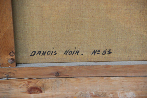 Gorgeous XXL Belgian Georges LANTHIN oil canvas danish dog painting animal