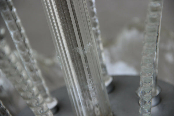 Murano Barovier TOSO 1960 Italian glass leaf chandelier