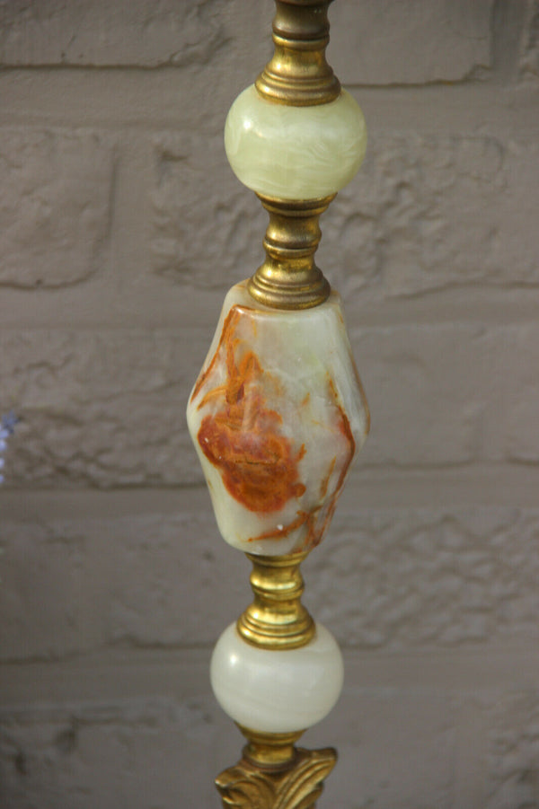 Vintage French onyx marble Dolphin Ashtray stand