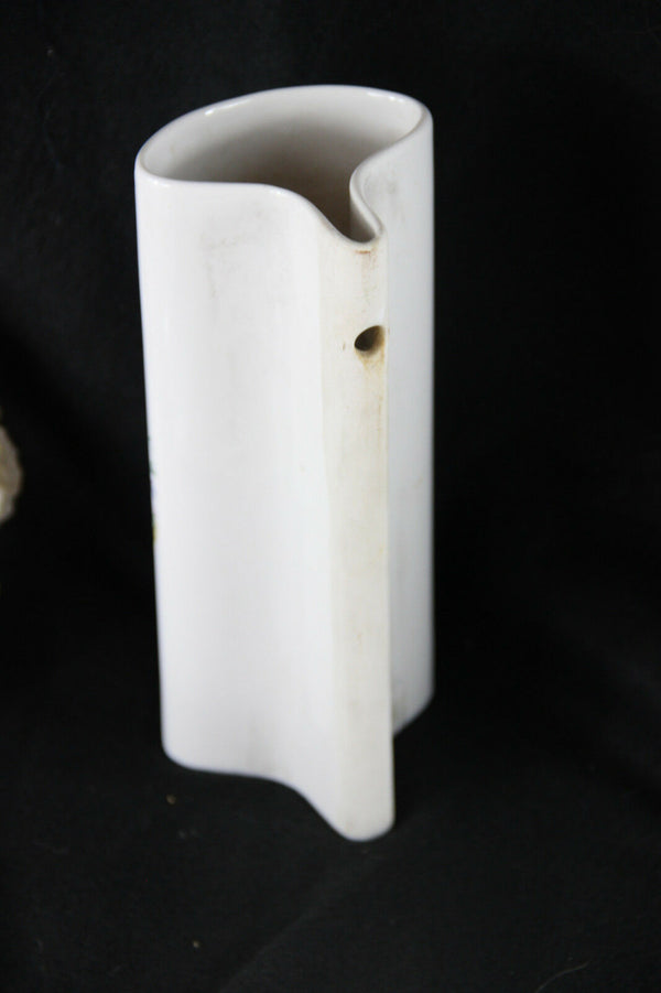 Vintage porcelain radiator hanging humidifier birds marked