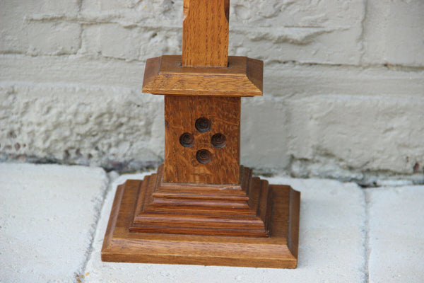 Antique French wood carved neo gothic Crucifix religious altar piece christ