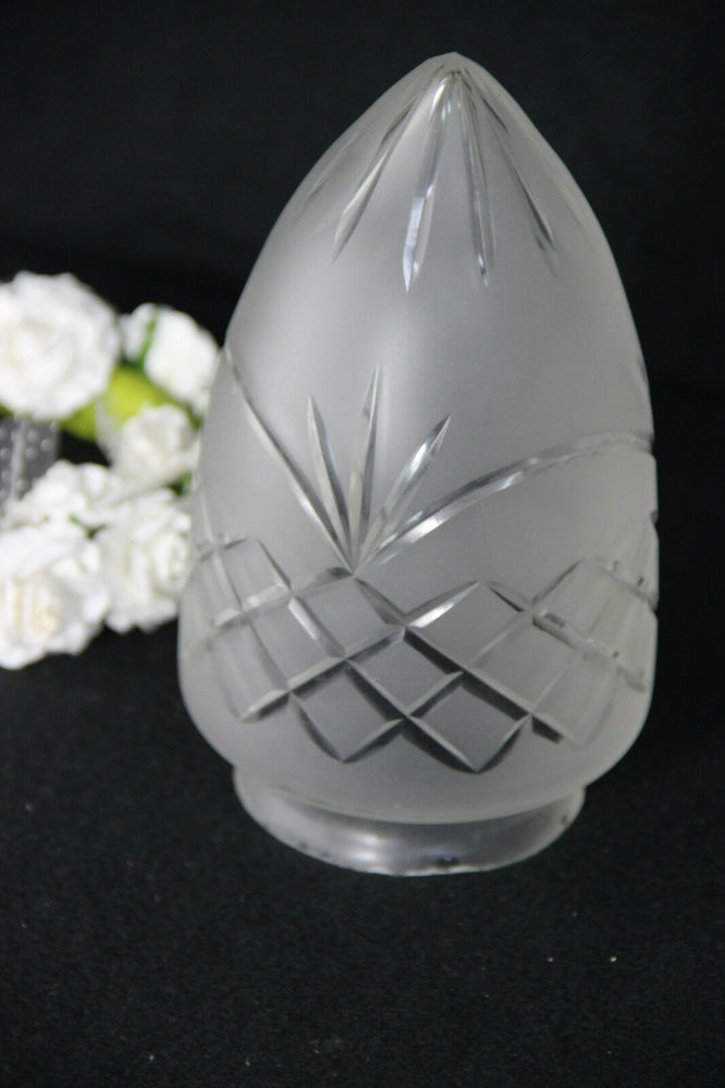 French antique Glass Acorn shade