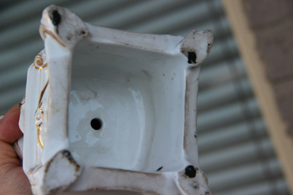 LARGE Antique vieux paris porcelain Madonna figurine religious