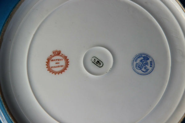 Antique SEVRES chateau tuileries marked Putti angel monogram  porcelain plate