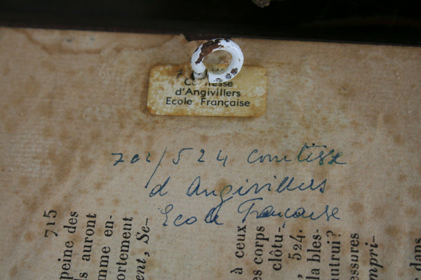 PAIR Miniature portraits Napoleon II Victorian high society woman painting