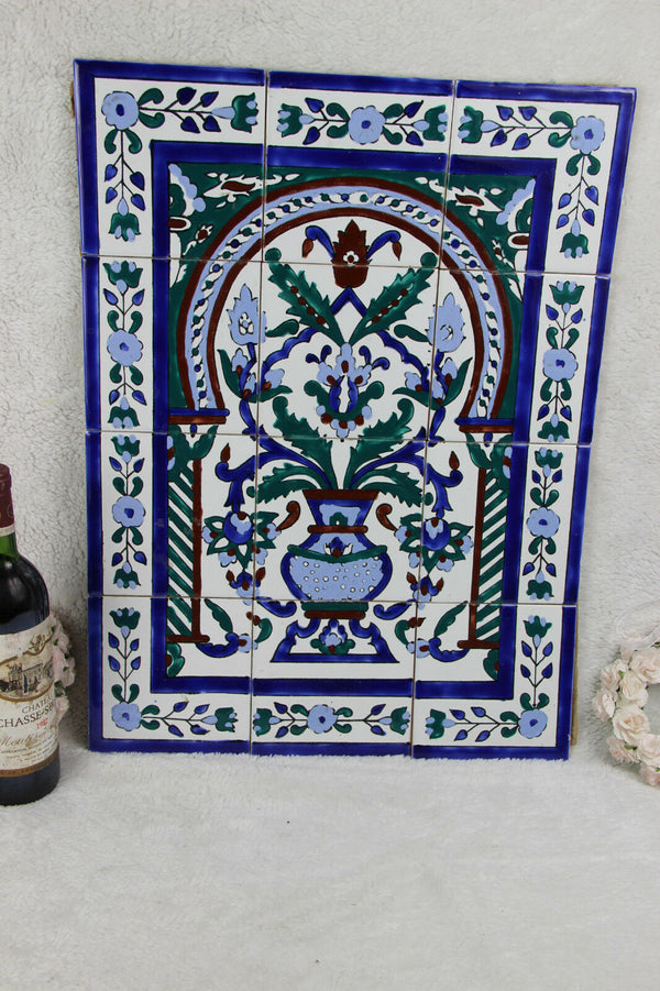 Vintage Tiles panel Art nouveau design floral n2