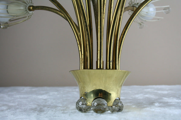 RARE Mid century Emil Stejnar Sputnik Chandelier by Rupert Nikoll pendant 1950's