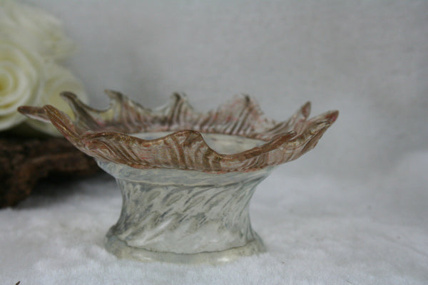 Antique italian Murano hand blown top part canopy chandelier replacement part