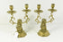 20th century Brass Candelabras  with Lion and Coat of Arms of Amsterdam