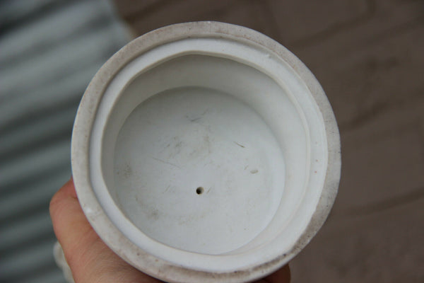 Antique French bisque porcelain Madonna child jesus figurine statue religious