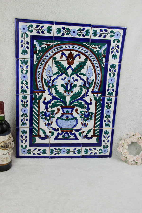 Vintage Tiles panel Art nouveau design floral n1