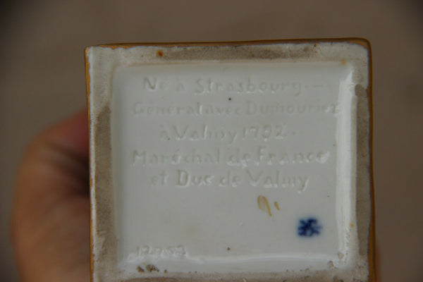 Scheibe alsbach german porcelain Napoleon officer figurine soldier Kellerman