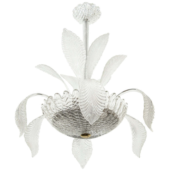 Murano hand blown replacement glass shade barovier toso Element leaf chandelier