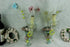 PAIR MURANO venetian hand blown multi colour wall lights sconces 1970