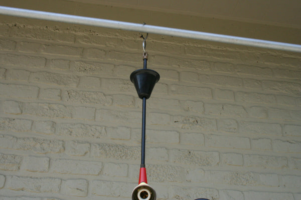 1970 Retro Rockabilly multi coloured spider sputnik chandelier 5 arms