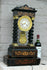 Huge antique wood carved inlaid barley twist column Clock putti angel