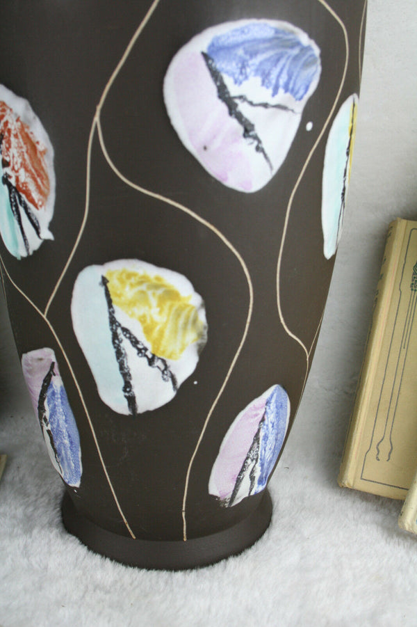 1950's West germany marked VASE pottery rare model with