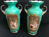 XL pair French antique vieux paris porcelain Vases romantic victorian