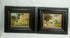 PAIR oil panel painting Sheep lamb chicken rooster farm signed HILAIRE BALS
