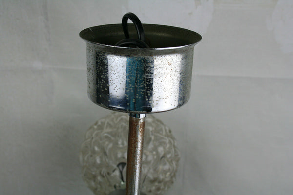 Mid century Retro 8 Glass globes Atomic sputnik chandelier lamp