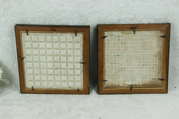 PAIR antique SEVRES porcelain maria antoinette portrait ceramic plate framed