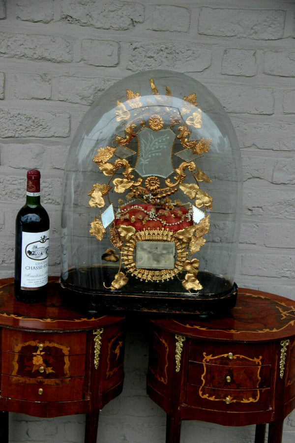 Majestical Antique Victorian Bridal wedding dome globe 1880