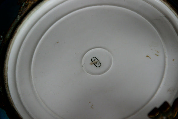 Gorgeous antique French SEVRES porcelain marked centerpiece bowl louis XVI frame