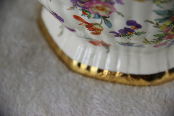 Boch Freres Belgium KEralux Floral lidded Vase ceramic