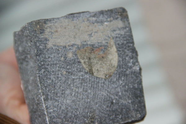 RARE art deco Religious Chalkware Madonna figurine statue stone base marked