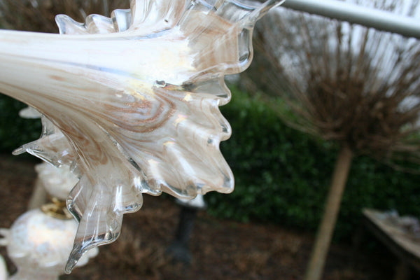 Stunning Italian Venetian Murano glass 1970 mid century Chandelier 5 arms no1