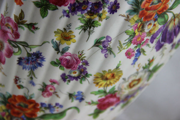 Boch Freres Belgium KEralux Floral lidded Vase ceramic