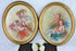 PAIR Flemish 1960 Oil panel Pendant painting signed putti cherubs romance