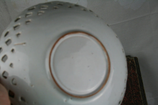 Blue white pottery 19th c Bowl coupe Holland