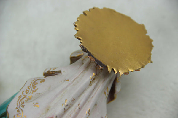 Rare PATTARINO school italian Terracotta Wall madonna religious statue 1960